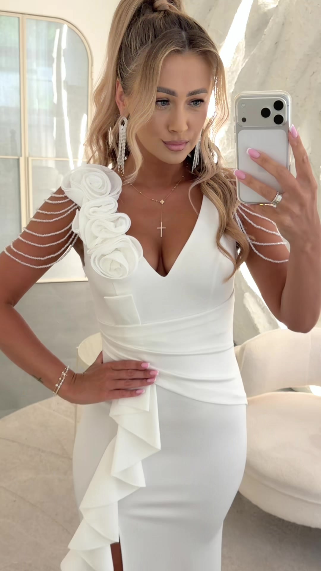 Élégante robe blanche @Cama Shopping