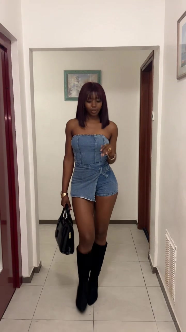 Chic Denim Ensemble avec @Lupita